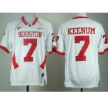 Houston Cougars #7 Case Keenum White Jersey