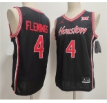 Men's Houston Cougars #4 Kingston Flemings Black 2026 Stitched Football Jersey