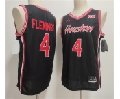 Men's Houston Cougars #4 Kingston Flemings Black 2026 Stitched Football Jersey