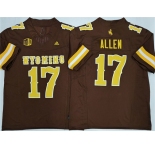 Men's Wyoming Cowboys #17 Josh Allen Brown 2026 F.U.S.E. Stitched College Football Jersey