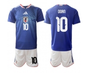 Men's Japan #10 DOAN National Team FIFA x World Cup 2026 Home Blue On Field Jersey