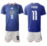 Men's Japan #11 MAEDA National Team FIFA x World Cup 2026 Home Blue On Field Jersey