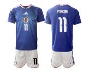 Men's Japan #11 MAEDA National Team FIFA x World Cup 2026 Home Blue On Field Jersey