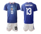 Men's Japan #13 Keito Nakamura National Team FIFA x World Cup 2026 Home Blue On Field Jersey