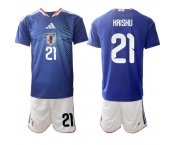 Men's Japan #21 KAISHU National Team FIFA x World Cup 2026 Home Blue On Field Jersey