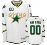Customized Dallas Stars Jersey White Mans Hockey