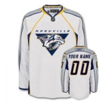 Customized Nashville Predators Jersey White Road Man Hockey