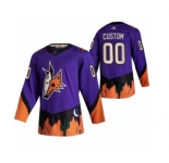 Men's Arizona Coyotes Custom Purple 2020-21 Alternate Authentic Player Hockey Jersey