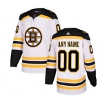 Men's Bruins Personalized White Road Hockey Jersey