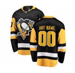 Men's Pittsburgh Penguins Customized Fanatics Branded Black Home Breakaway NHL Jersey