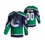 Men's Vancouver Canucks Custom Green 2020-21 Reverse Retro Alternate Hockey Jersey