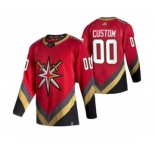 Men's Vegas Golden Knights Custom Red 2020-21 Alternate Authentic Player Hockey Jersey