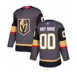 Men's Vegas Golden Knights Gray Personalized Hockey Jersey