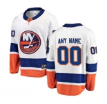 New York Islanders Customized Fanatics Branded White Away Breakaway NHL Jersey