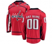 Washington Capitals Customized Fanatics Branded Red Home Breakaway NHL Jersey