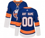 Women Adidas New York Islanders Customized Premier Royal Blue Home NHL Jersey