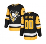 Youth Adidas Pittsburgh Penguins Customized Authentic Black Home NHL Jersey