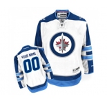 Youth Reebok Winnipeg Jets Customized Premier White Away NHL Jersey