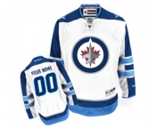 Youth Reebok Winnipeg Jets Customized Premier White Away NHL Jersey