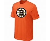 NHL Boston Bruins big & tall logo T-shirt orange