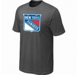 NHL New York Rangers big & tall logo T-shirt dk grey