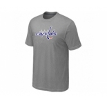 NHL Washington Capitals Big & Tall Logo L.Grey T-Shirt