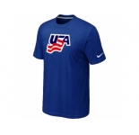 Nike USA Graphic Legend Performance Collection Locker Room T-Shirt Blue