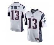 Men Nike New England Patriots #13 Phillip Dorsett Game White NFL Jersey
