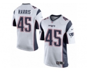 Men Nike New England Patriots #45 David Harris Game White NFL Jersey