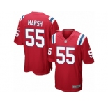 Men Nike New England Patriots #55 Cassius Marsh Game Red Alternate NFL Jersey