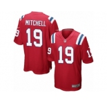 Men's Nike New England Patriots #19 Malcolm Mitchell Game Red Alternate NFL Jersey