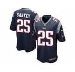Men's Nike New England Patriots #25 Bishop Sankey Game Navy Blue Team Color NFL Jersey