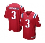 Men's Nike New England Patriots #3 Stephen Gostkowski Game Red Alternate NFL Jersey