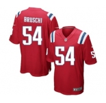 Men's Nike New England Patriots #54 Tedy Bruschi Game Red Alternate NFL Jersey