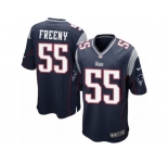 Men's Nike New England Patriots #55 Jonathan Freeny Game Navy Blue Team Color NFL Jersey