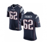 Men's Nike New England Patriots #62 Joe Thuney Game Navy Blue Team Color NFL Jersey