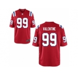 Men's Nike New England Patriots #99 Vincent Valentine Game Red Alternate NFL Jersey