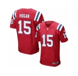 Men's Nike New England Patriots #15 Chris Hogan Elite Red Alternate NFL Jersey