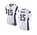 Men's Nike New England Patriots #15 Chris Hogan Elite White NFL Jersey