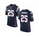 Men's Nike New England Patriots #25 Bishop Sankey Elite Navy Blue Team Color NFL Jersey