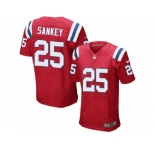 Men's Nike New England Patriots #25 Bishop Sankey Elite Red Alternate NFL Jersey
