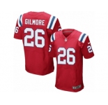 Men's Nike New England Patriots #26 Stephon Gilmore Elite Red Alternate NFL Jersey