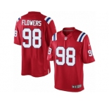 Men's Nike New England Patriots #98 Trey Flowers Limited Red Alternate NFL Jersey