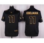 nike nfl jerseys new england patriots #11 edelman black gold collection[Elite][edelman]