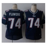 nike nfl jerseys new england patriots #74 flowers blue[Elite][flowers]
