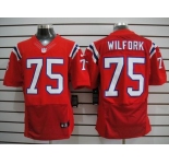 nike nfl jerseys new england patriots #75 wilfork red[Elite]