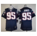 nike nfl jerseys new england patriots #95 jones blue[Elite]