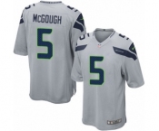 Men's Nike Seattle Seahawks #5 Alex McGough Game Grey Alternate NFL Jersey