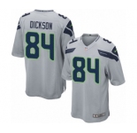 Men's Nike Seattle Seahawks #84 Ed Dickson Game Grey Alternate NFL Jersey