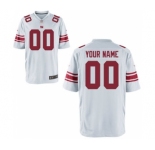 Men Nike Nfl Jerseys New York Giants Customized Elite White Jersey